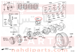 1101175021,CRANK SHAFT WASHER SET,هلال كرنك