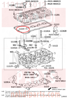 1121475012,GASKET, CYLINDER HEAD COVER, NO.2,وجه غطاء بلوف