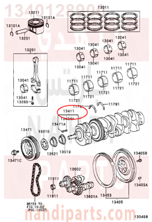 1340128900,CRANKSHAFT,عمود