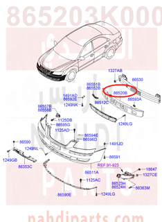 865203K000,ABSORBER-FRONT BUMPER ENERGY,فلين صدام امامي