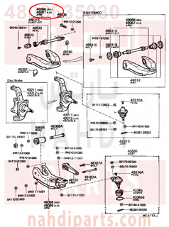 4806635030,ARM SUB-ASSY, FRONT SUSPENSION, UPPER RH,ذراع  