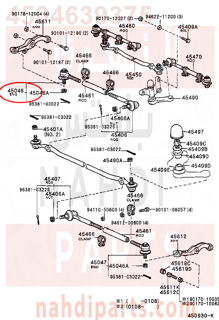 4504639375,END SUB-ASSY, TIE ROD, RH,ذراع دركسون خارجي - يمين