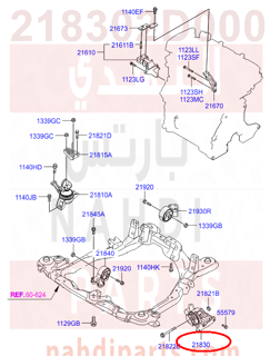 218302D000,BRACKET ASSY-TRANSMISSION MTG,كرسي قير  عادي