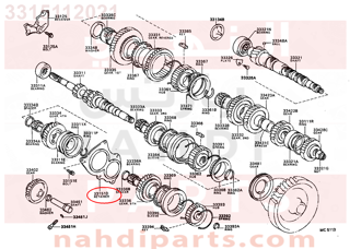 3315112021,RETAINER, BEARING, REAR(MTM),غطاء جربكس  