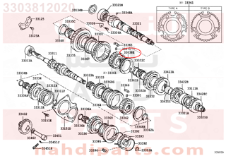 3303812020,RING SET, SYNCHRONIZER, NO.2,صوفة  رنج 