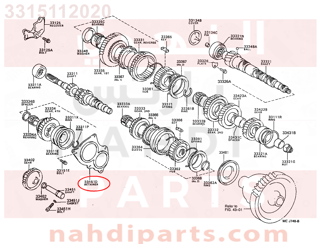 3315112020,RETAINER, BEARING, REAR(MTM),غطاء جربكس  