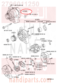 2706011250,ALTERNATOR ASSY,دينمو كهرباء - دينمو الشحن