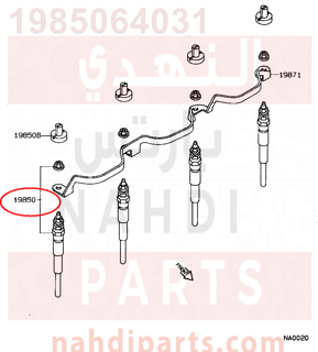 1985064031,PLUG ASSY, GLOW,سدادة 