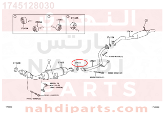 1745128030,GASKET, EXHAUST PIPE,وجه  