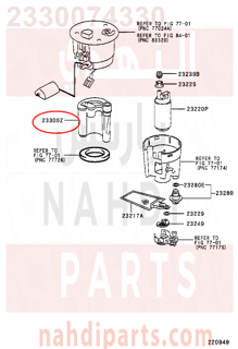 2330074330,FILTER, FUEL(FOR FUEL TANK),فلتر 