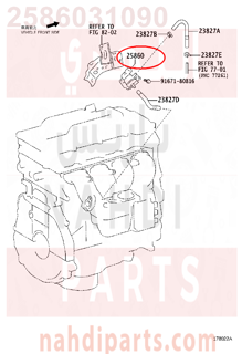 2586031090,VALVE ASSY, VACUUM SWITCHING, NO.1,بلف 