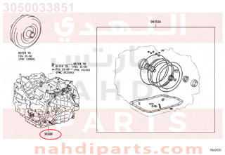 3050033851,TRANSAXLE ASSY, AUTOMATIC,جربكس 