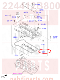 224412B800,GASKET-ROCKER COVER,قزقيت غطاء بلوف