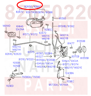 8265022001CA,HANDLE ASSY-FRONT DOOR OUTSIDE,LH,يد باب خارجي يسار