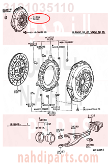 3121035110,COVER ASSY, CLUTCH,غطاء 