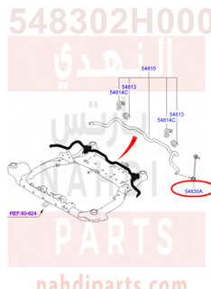 548302H000,LINK ASSY-FRONT STABILIZER,مسمار توازن النترا...