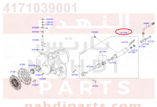 4171039001,CYLINDER ASSY-CLUTCH RELEASE,41710-39020