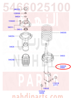 5466025100,STRUT ASSY-FR,RH,مساعد امامي يمين