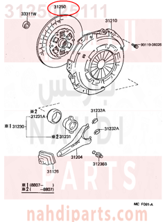 3125025111,DISC ASSY, CLUTCH,ملحق الجربكس 