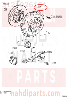 3121026161,COVER ASSY, CLUTCH,غطاء 