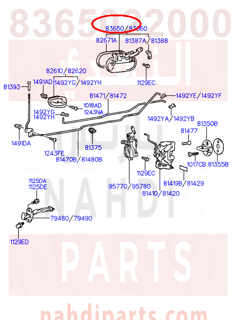 8365022000CA,HANDLE ASSY-REAR DOOR OUTSIDE,LH,N/A