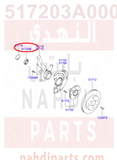 517203A000,BEARING-FRONT WHEEL HUB,N/A