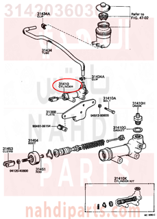 3142036030,CYLINDER ASSY, CLUTCH MASTER,سلندر (أسطوانة )