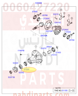 0060427220,BEARING-DIFFERENTIAL FRONT,BEARING-DIFFERENTIAL FRONT