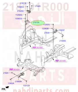 218101R000,BRACKET ASSY-ENGINE MTG,3X000 كرسي مكينة