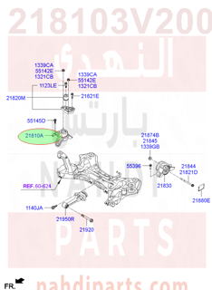 218103V200,BRACKET ASSY-ENGINE MTG,2T000/3V100 كرسي مكينة