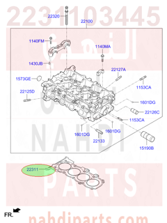 2231103445,GASKET-CYLINDER HEAD,03441 قزقيت راس