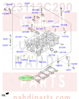 223112C200,GASKET-CYLINDER HEAD,قزقيت راس