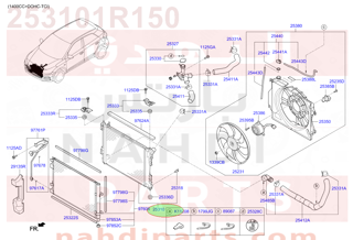 253101R150,RADIATOR ASSY,رديتر ماء