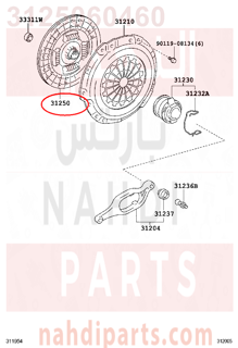 3125060460,DISC ASSY, CLUTCH,ملحق الجربكس 