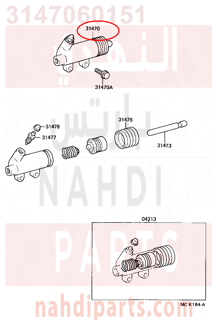 3147060151,CYLINDER ASSY, CLUTCH RELEASE,سلندر (أسطوانة )