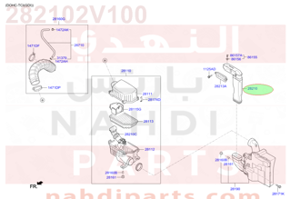 282102V100,DUCT ASSY-AIR,N/A