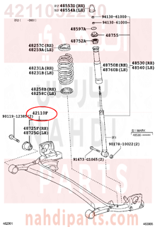 4211052260,BEAM ASSY, REAR AXLE,بطيخة الدفرنس الكرونا بنيون 