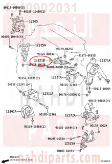 4340902031,INSULATOR SUB-ASSY, DRIVE SHAFT HEAT,قاعدة فلنجة 