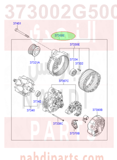 373002G500,ALTERNATOR ASSY,دينمو