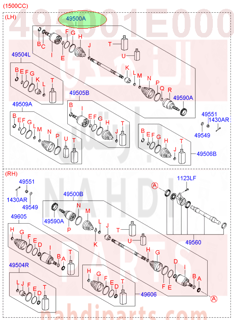 495001E000,SHAFT ASSY-DRIVE,LH,عكس يساراكسنت2006-2009