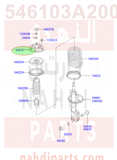 546103A200,INSULATOR ASSY-STRUT,2E200 كرسي مساعدامامي