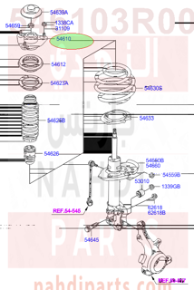 546103R000,INSULATOR ASSY-STRUT,2T000-2S100 كرسي مساعدامامي