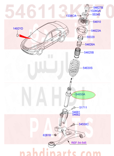 546113K770,STRUT ASSY,مساعد امامي