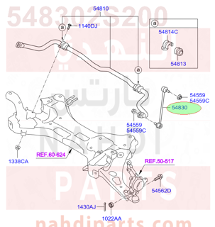 548302S200,LINK-STABILIZER,3W300 مسمار توازن امامي