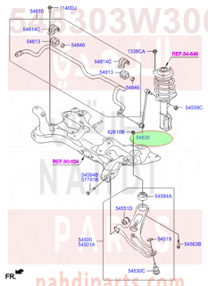 548303W300,LINK-STABILIZER,2S200 مسمار توازن امامي