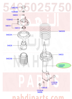 5465025750,STRUT ASSY-FR,LH,مساعد امامي يسار