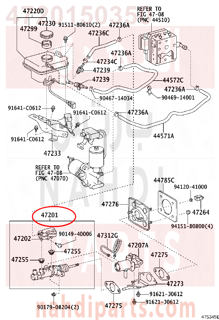 4720150350,CYLINDER SUB-ASSY, BRAKE MASTER,علبه فرامل كامله - سلندر فرامل