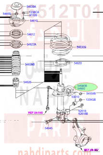 546512T012,STRUT ASSY-FR,LH,مساعد امامي يسار