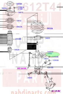 546612T410,STRUT ASSY-FR,RH,2T420-2T450-3V400-3V410