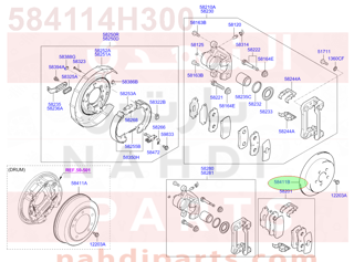 584114H300,DISC ASSY-RR BRAKE,N/A